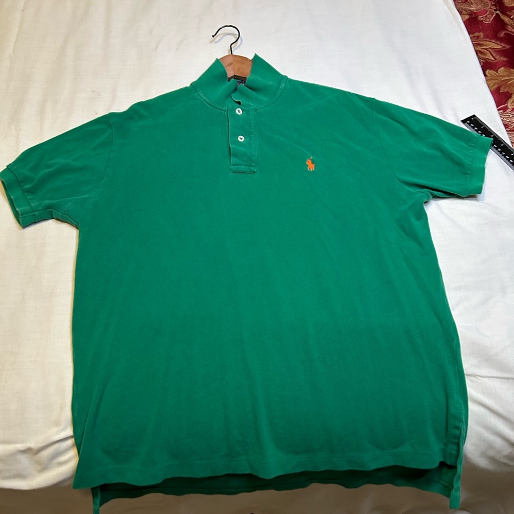 Ralph Lauren Men's Vibrant Green Polo Shirt